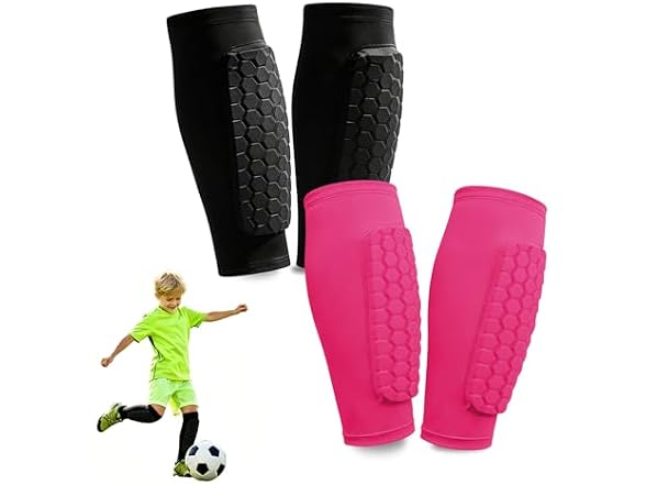 Iertoumt Soccer Shin Guards Kids 2-Pair