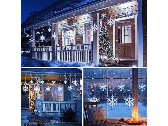 Minetom Christmas Snowflake Lights - 13ft
