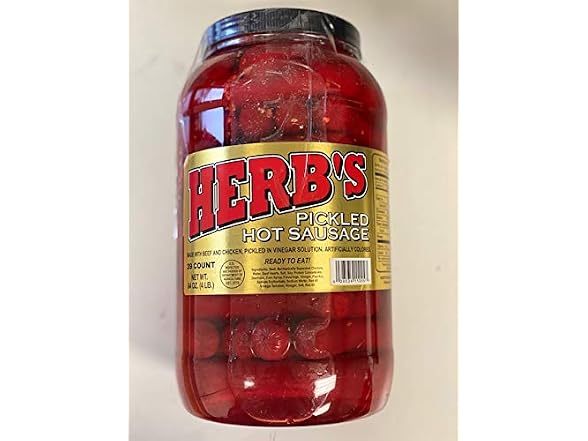 Herb's Snack Foods Pickled Hot Sausage