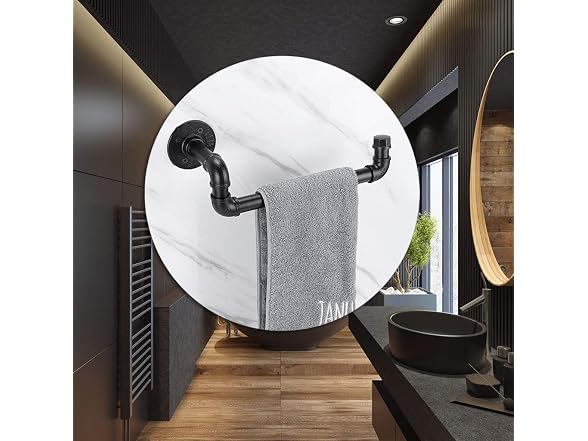 Sumnacon Industrial Iron Pipe Towel Rack