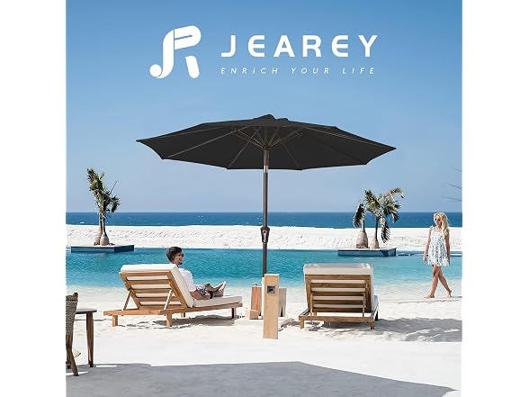 JEAREY 10FT Patio Market Umbrella