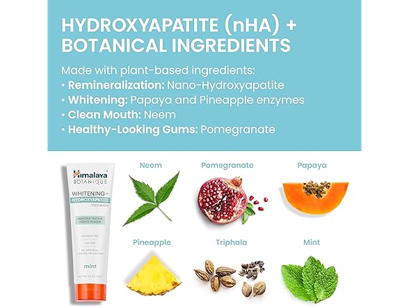 Himalaya Botanique Whitening Nano Toothpaste 4oz