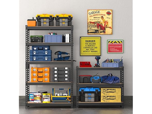 WORKPRO 5-Tier Steel Shelf 27x11x60