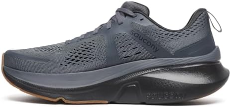 Saucony Men's Guide 18 Sneaker, Shadow/Gum, 13