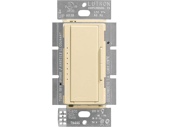 Lutron MACL-153-IV 3 Way Digital Dimmer Beige