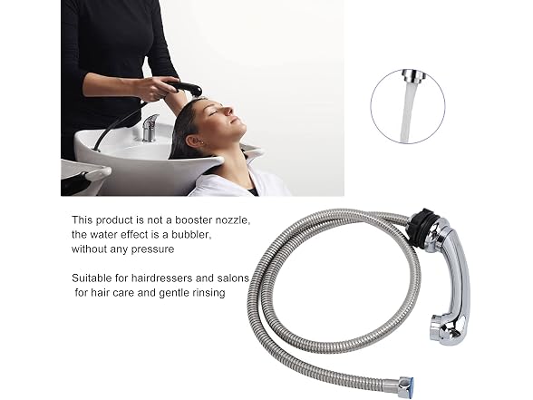 Shampoo Bowl Shower Head Nozzle Salon Bed Sprayer