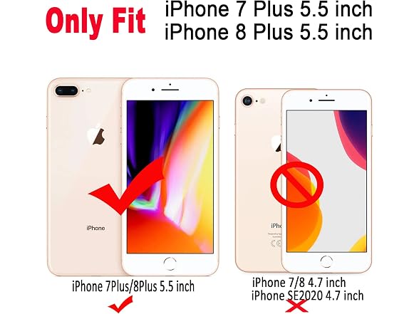 Qokey for iPhone 7 Plus/8 Plus Case 5.5