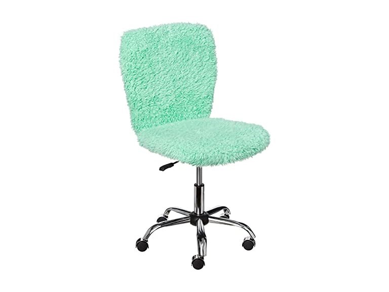 Urban Shop Faux Fur Rolling Task Chair