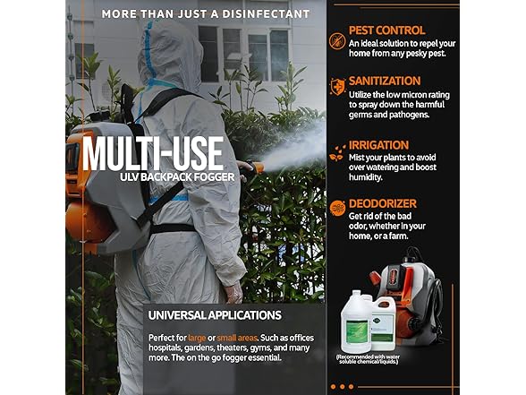 SuperHandy ULV Fogger Cordless Backpack