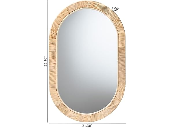 Baxton Studio Bella Natural Brown Mahog