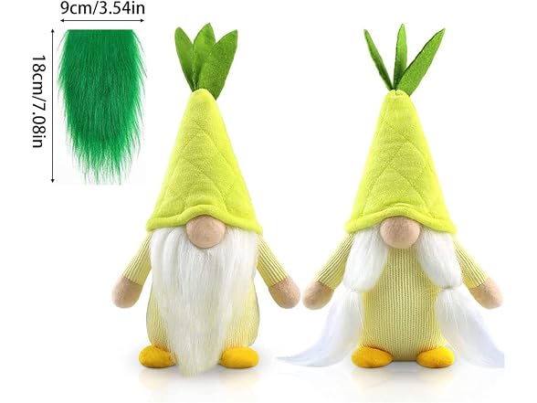 6 Pcs Colorful Gnome Beard Handmade Faux