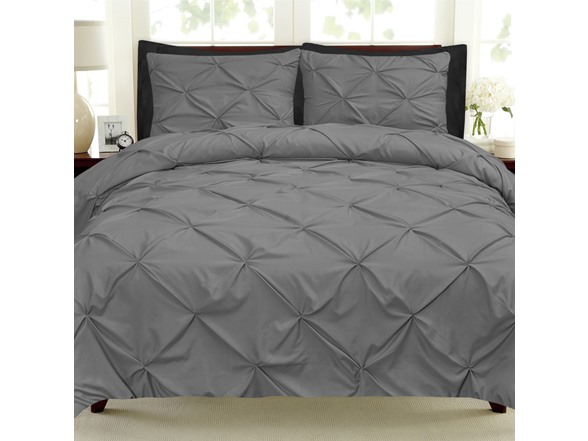 9-Piece Pinch Pleated Down Bedding Set