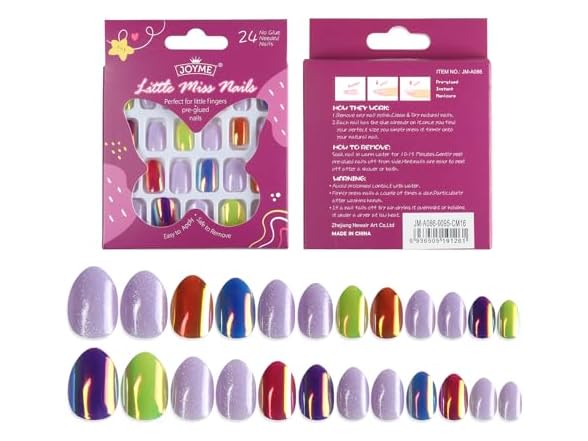 HAIIDOAK Press On Nails for Kids