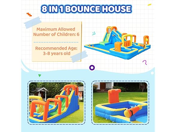 Kids Bouncy Castle for Backyard