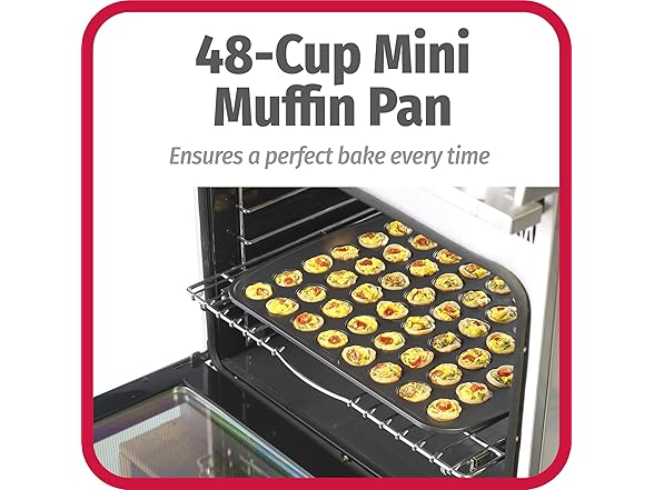  48-Cup Nonstick Steel Mini Cupcake and Muffin Pan