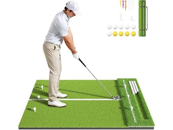 Golf Hitting Mat 4x6ft,31mm Thickened Mat