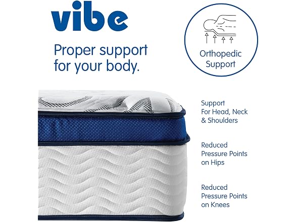 Vibe Quilted Hybrid 12" Cal King Mattress