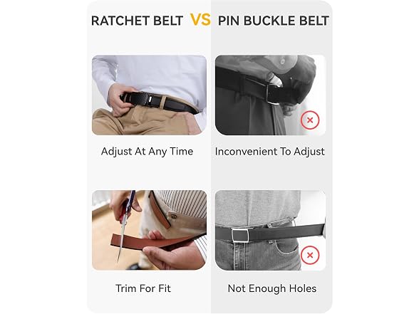 Chaoren Men (38"-40"Waist Adjustable) Belts