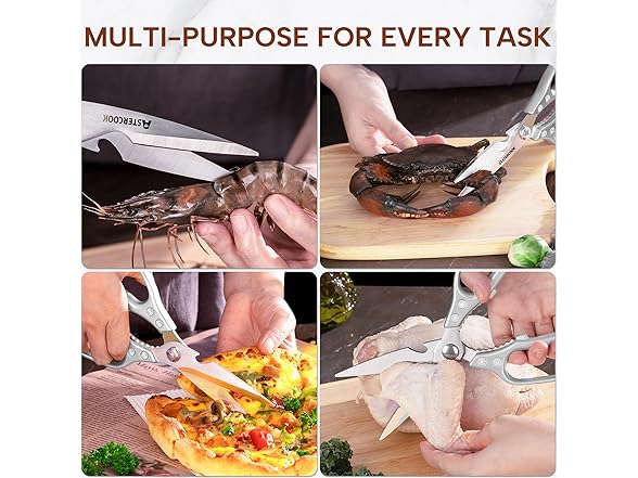 Astercook Kitchen Scissors, Heavy Duty