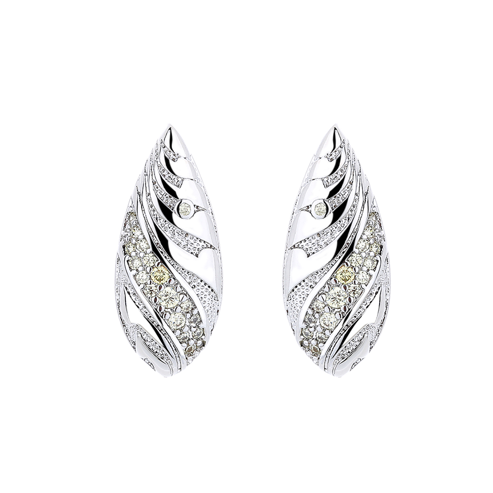 Filigree Artisan Citrine Earrings - Gallery 6