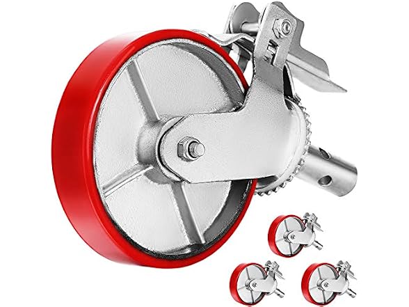 Scaffolding Wheels Set, Heavy Duty 4-Pack 8\"