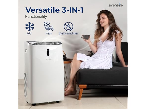 SereneLife Portable Air Conditioner, 14000 BTU ASHRAE