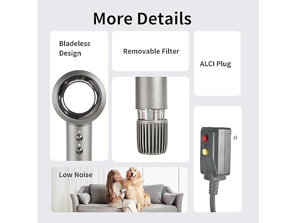 Grey 110,000 RPM Hair Dryer