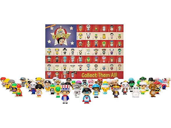 Ryan’s World Road Trip 53 pc Complete Figure Set