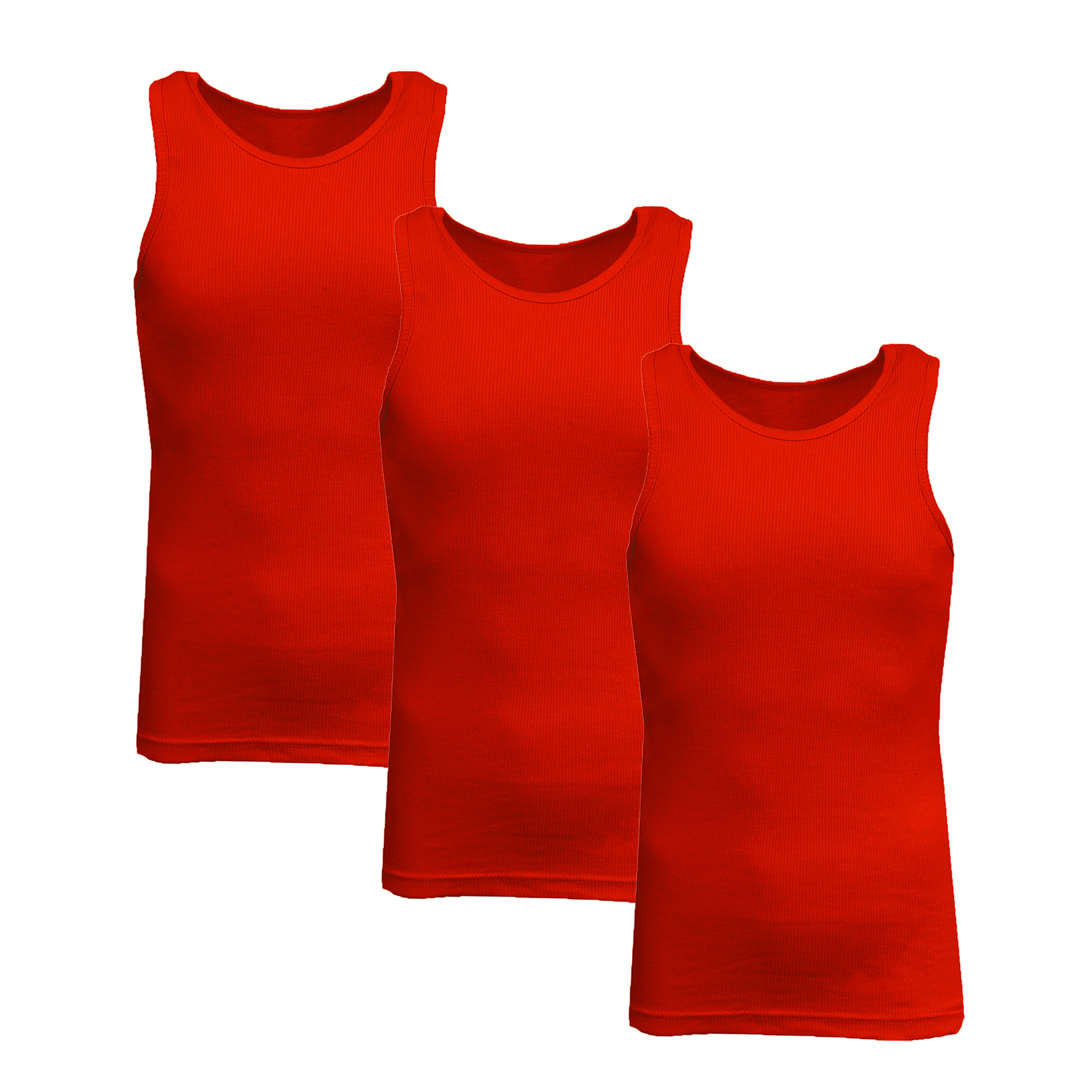 3 or 5PK Men's Heavyweight Ribbed Tank Top - Gallery 47