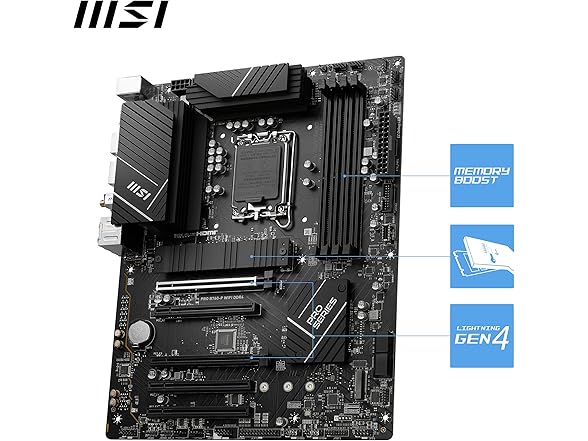 MSI PRO B760-P WiFi DDR4 ATX Motherboard