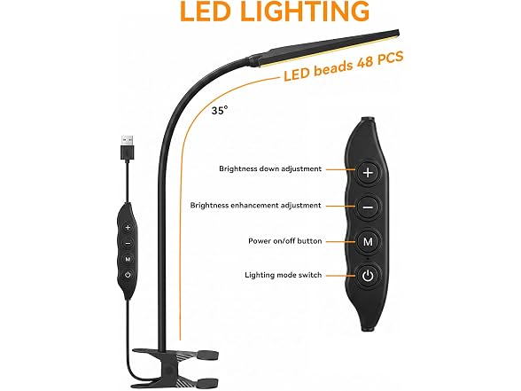 MONGERY Eye-Caring Adjustable LED