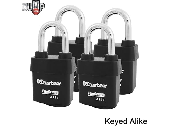 Master Lock - Four (4) High Security Technology
