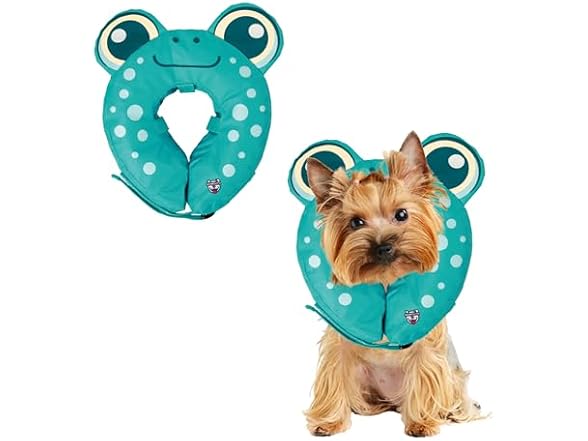 Frog Inflatable Recovery Collar, Comfortable Cone