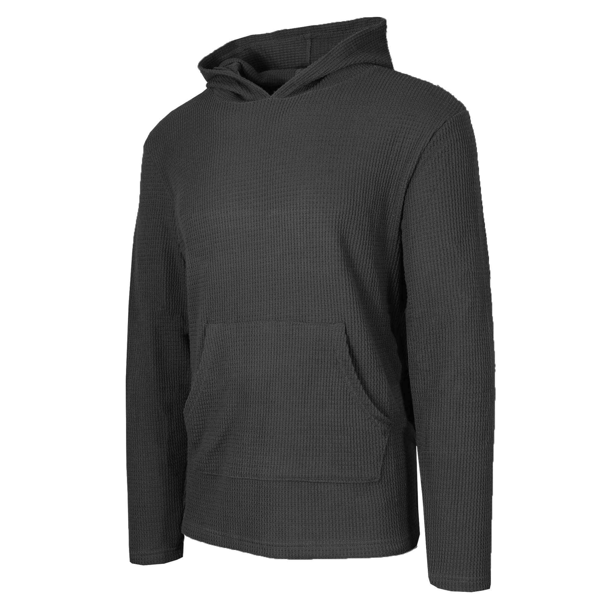 3Pk Mens Waffle Thermal Pullover Hoodie - Gallery 24
