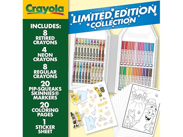 Crayola Coloring Set with Limited Edition Yellow Case