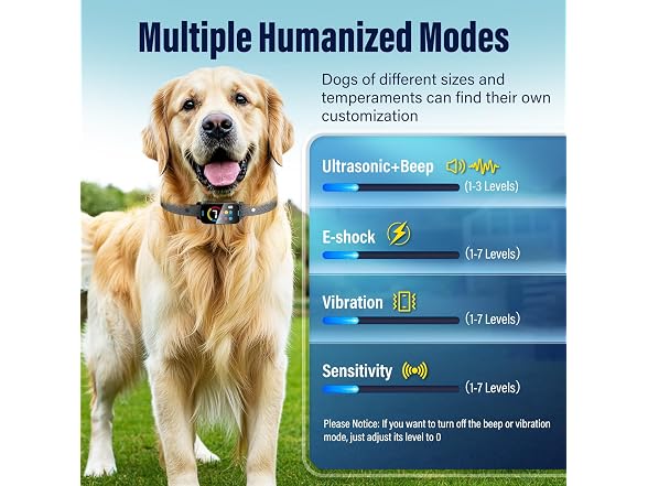Bark Collar for Large Medium Dogs Ultrasonic