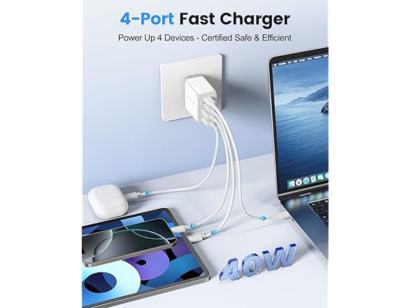 GASREKV 40W USB C Charging Block