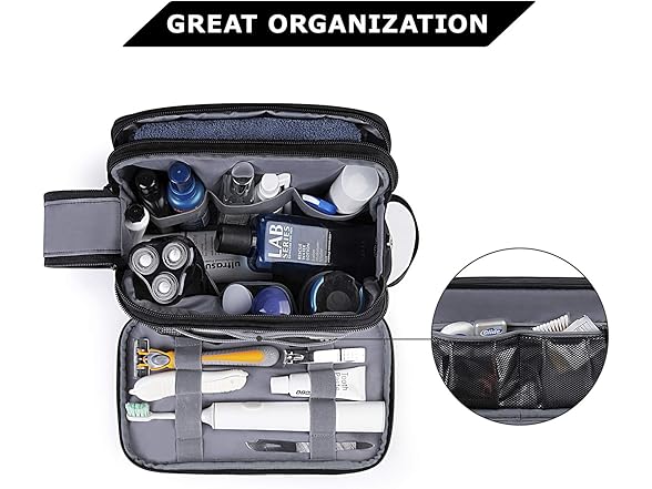BAGSMART Toiletry Bag for Men