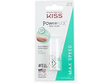$2.99 Kiss Powerflex Max Speed Nail Glue 0.10 Ounce (P dealfomo