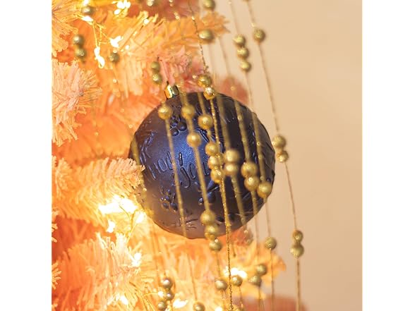 KI Store Large Dark Blue Christmas Balls 4-Inch 16pcs