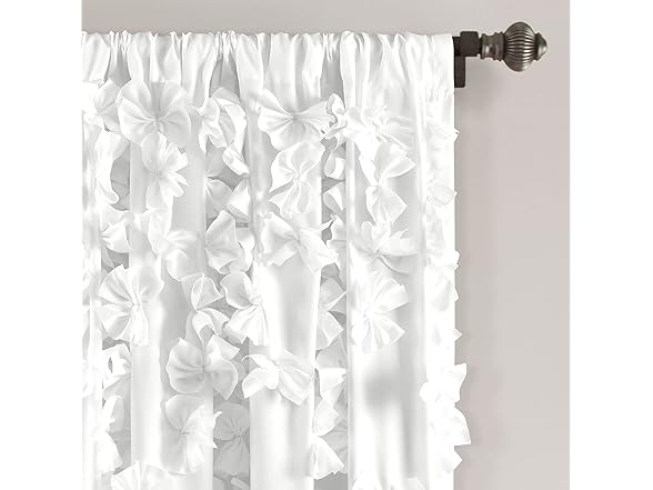 Lush Decor Riley Light Filtering Window Curtain Panel