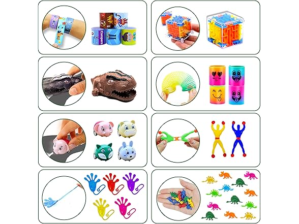 FORLINX Dinosaurs Party Favors for Kids