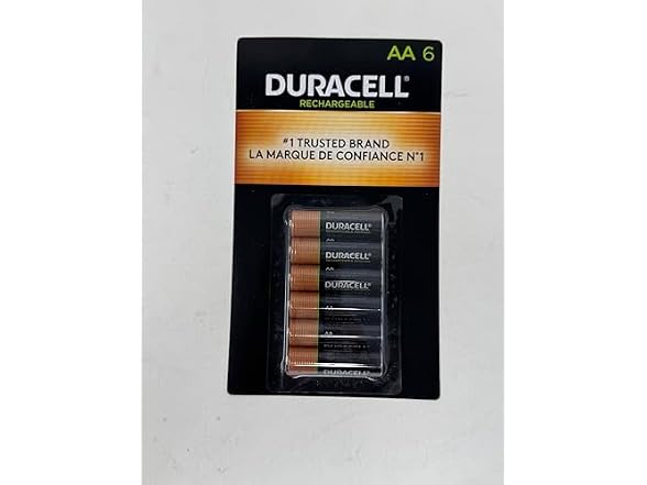 Duracell Rechargeable AA 2500Mah Premium Cells Batteries, 6pcs