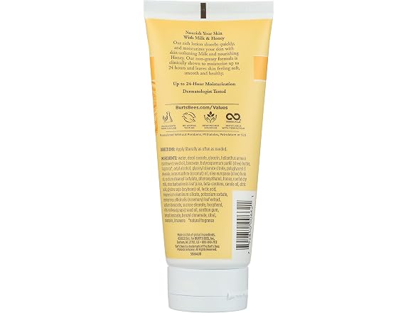 Burts Bees Body Lotion Milk and Honey 6 oz