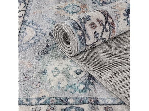 Superior 2'7"x6' Vintage Floral Border Rug