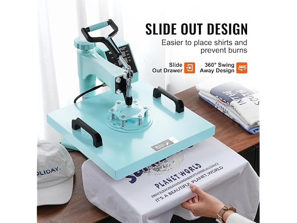 VEVOR 15x15 Heat Press: 8-in-1 Combo for