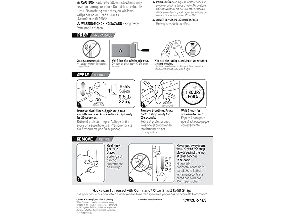 Command 17032BR-4ES Metallic Hooks