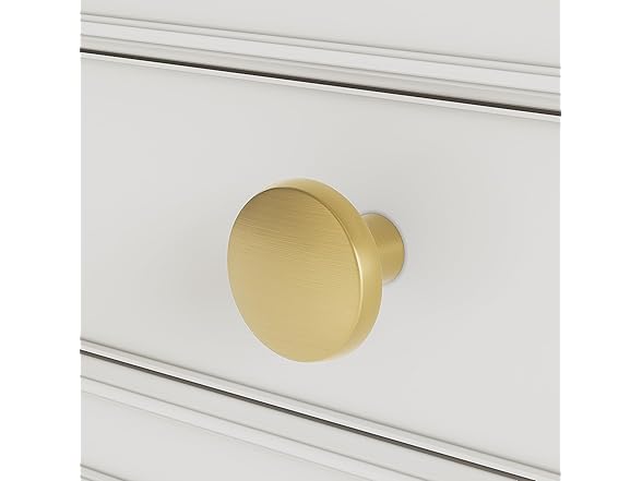 homdiy Gold Cabinet Knobs, 10 Pack