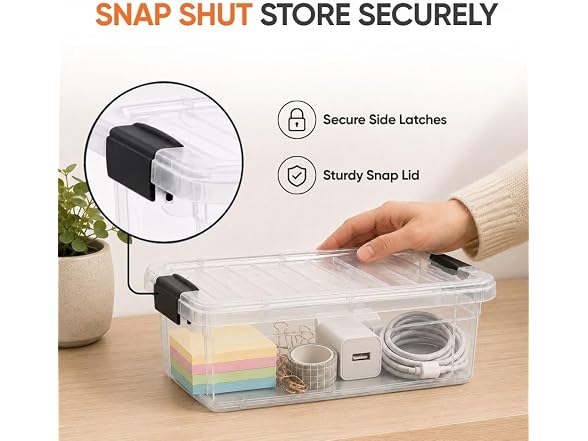 Superio 1.27 Quart Clear Plastic Storage Containers 18 PK