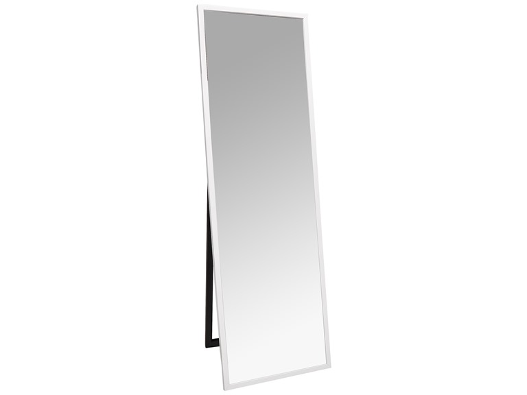 Everly Hart Collection Gallery Solutions 58” L x 17.5”W Framed Free Standing Full Length Mirror with Easel, White